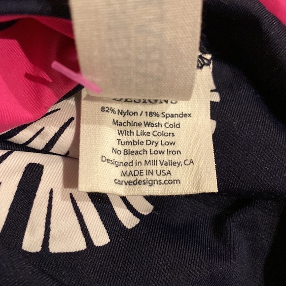 Carve Designs Reversible Bikini Bottom NWOT Raspberry Beach Stripes - Picture 9 of 11